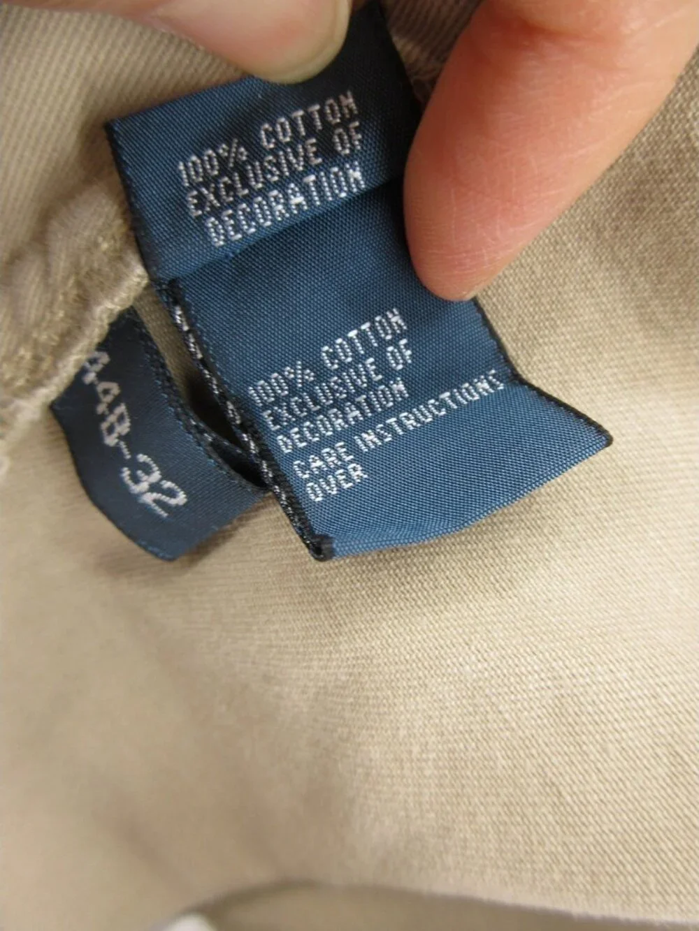 Polo Ralph Lauren Jeans 44x32 Big Khaki Straight Leg Denim Pants Pony